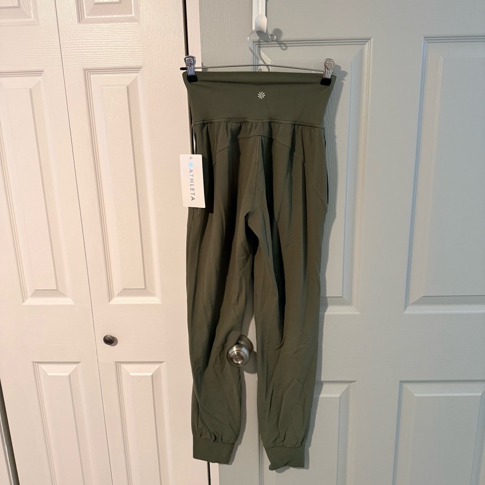 Athleta Olive Green Salutation High Rise Jogger - Picture 3 of 6